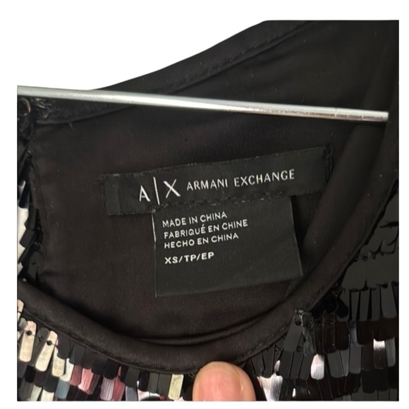 Armani exchange black blouse - Picture 4 of 4